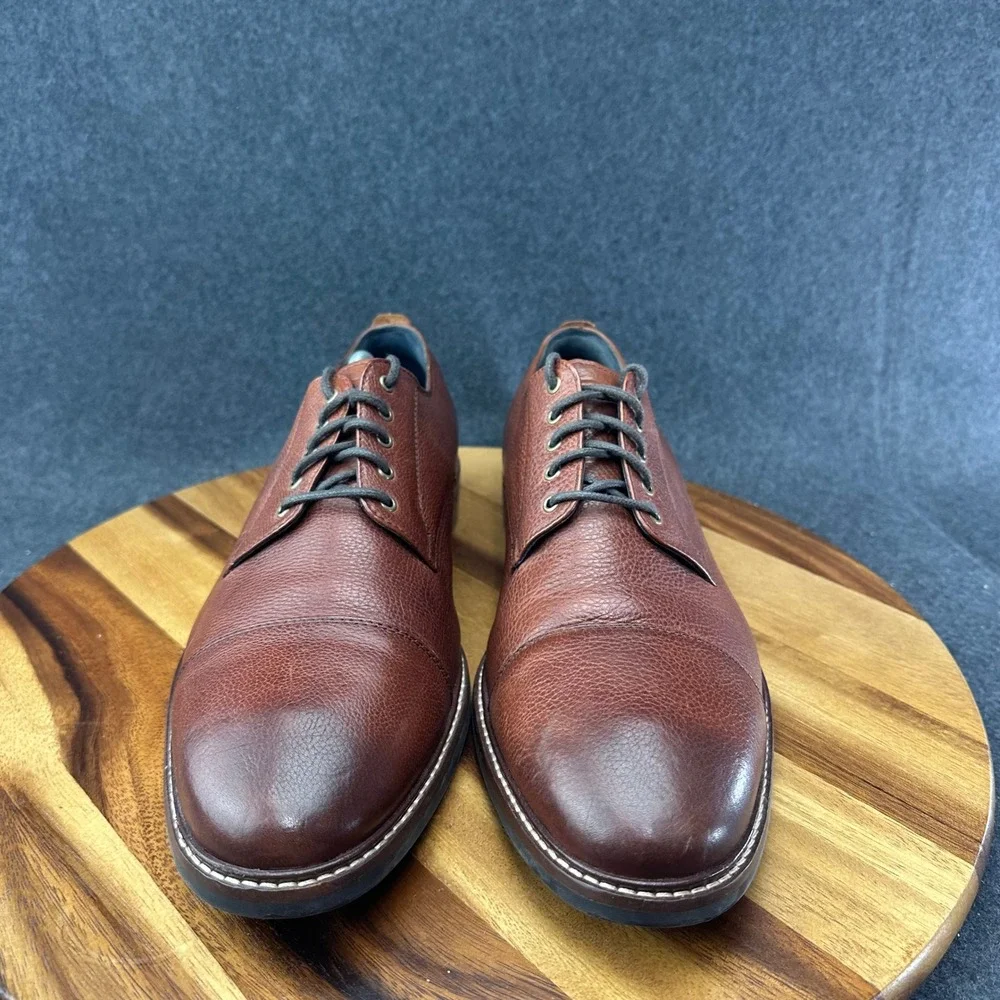 Cole Haan Men's Grand OS Brown Leather Dress Shoes Lace Up Size 13 M C26149